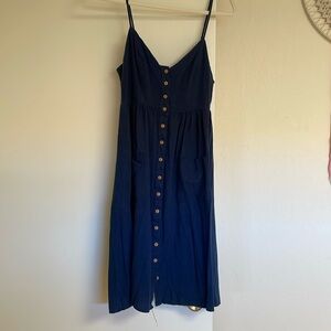 Midi blue dress